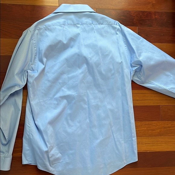 Men's Blue Dress Shirt - Picture 4 of 4
